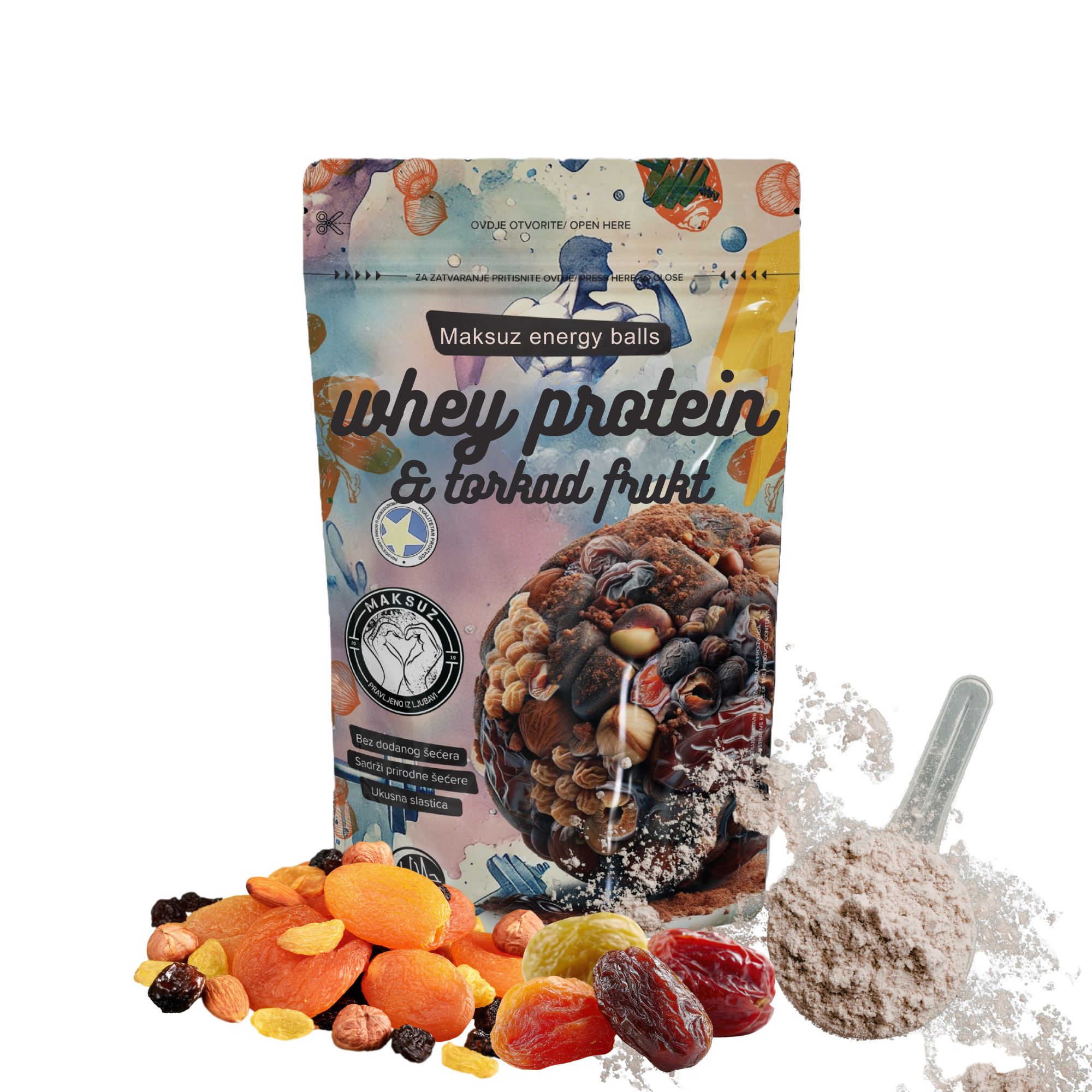 Whey protein & torkad frukt