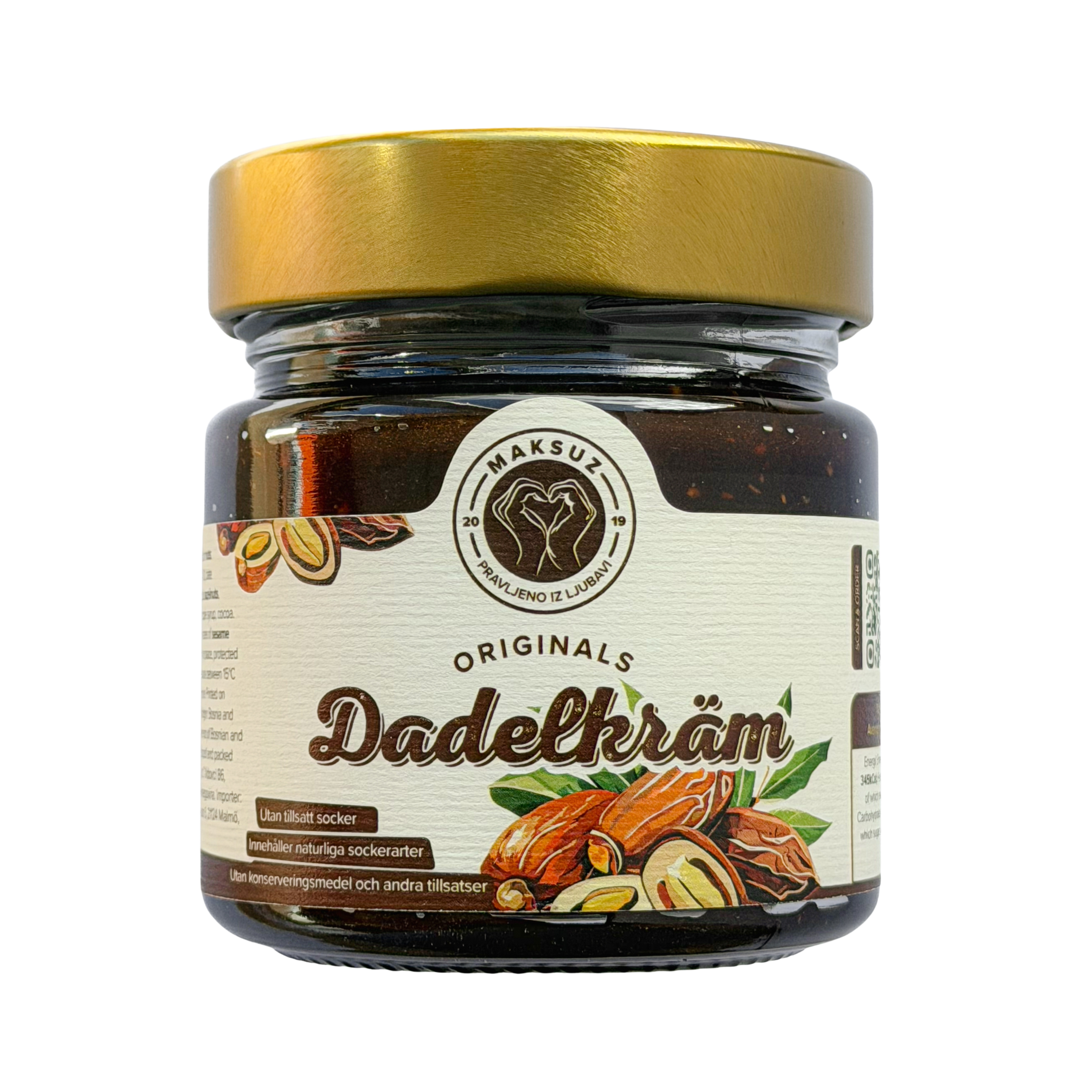 Date cream with nuts 6-pack